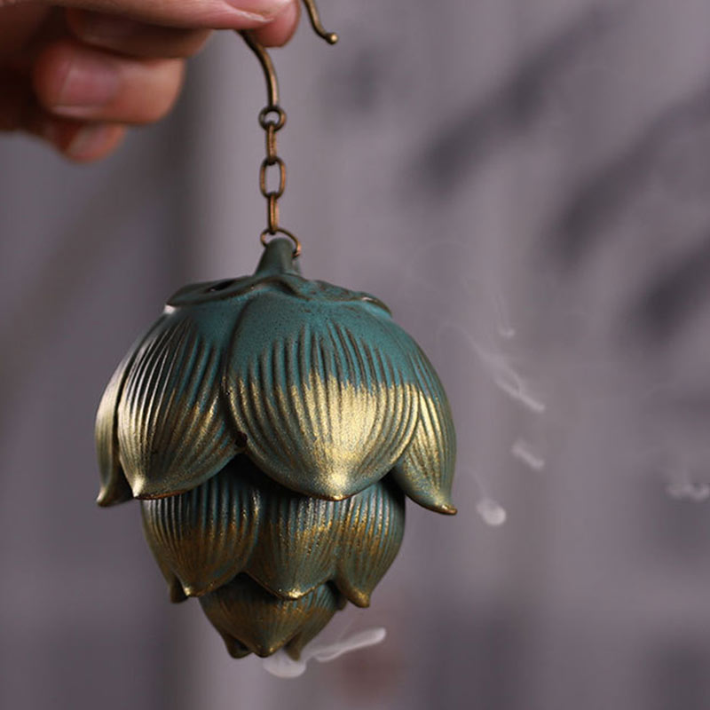 Buddha Stones Lotus meditatie hangende Wierook decoratie - image 1