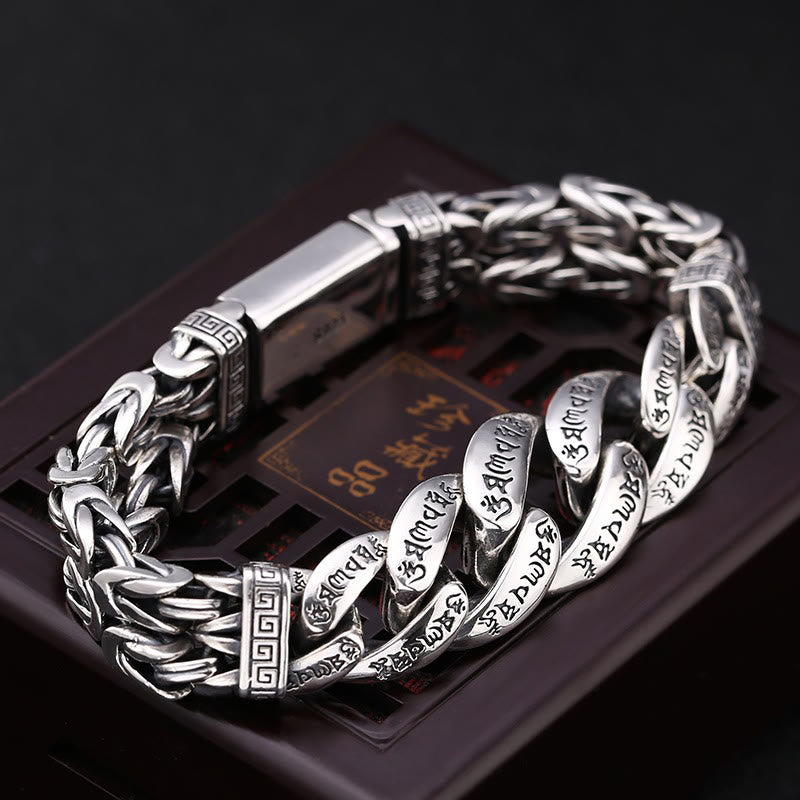 Buddha Stones Om Mani Padme Hum gegraveerde Armband - image 1