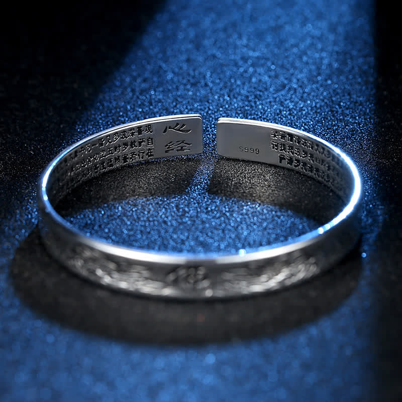 Buddha Stones Hartsoetra Mantra Bangle Vrede Koperen Manchetarmband - image 4