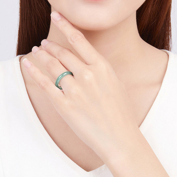 Buddha Stones Natuurlijke jade Ring voor voorspoed en bescherming. - image 2