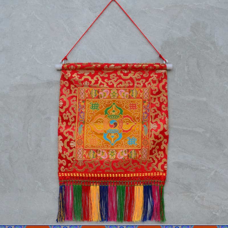 Vajra, gunstige symbolen, spirituele kracht, muurdecoratie - Vajra - Oranje - image 1