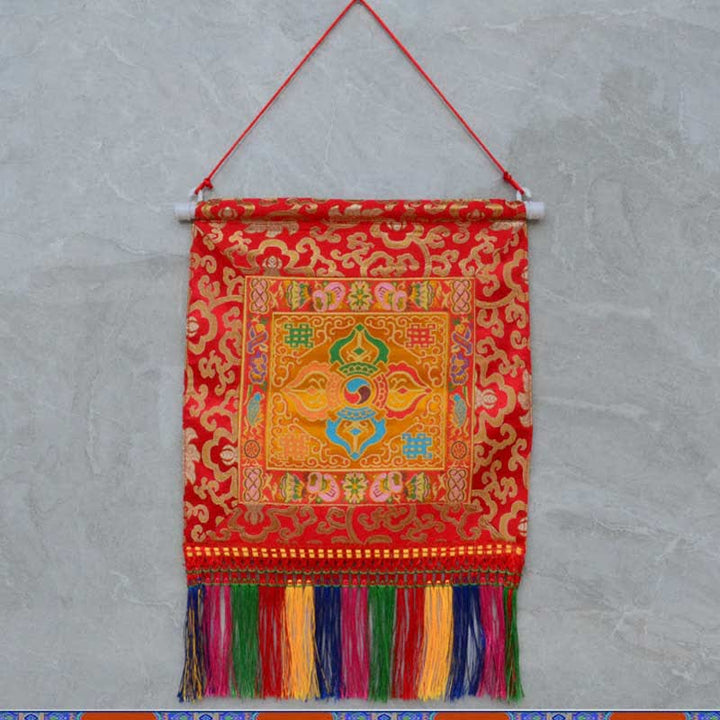 Vajra, gunstige symbolen, spirituele kracht, muurdecoratie - Vajra - Oranje - image 1