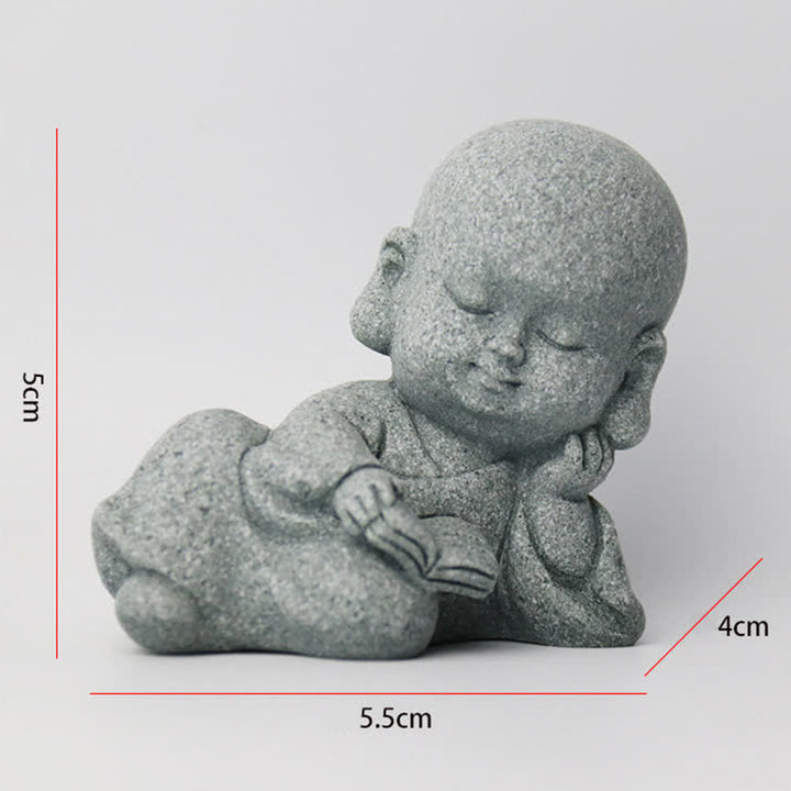 Buddha Stones Meditatie, gebed, monnik, Boeddhabeeld, sereniteit, huisdecoratie - image 4