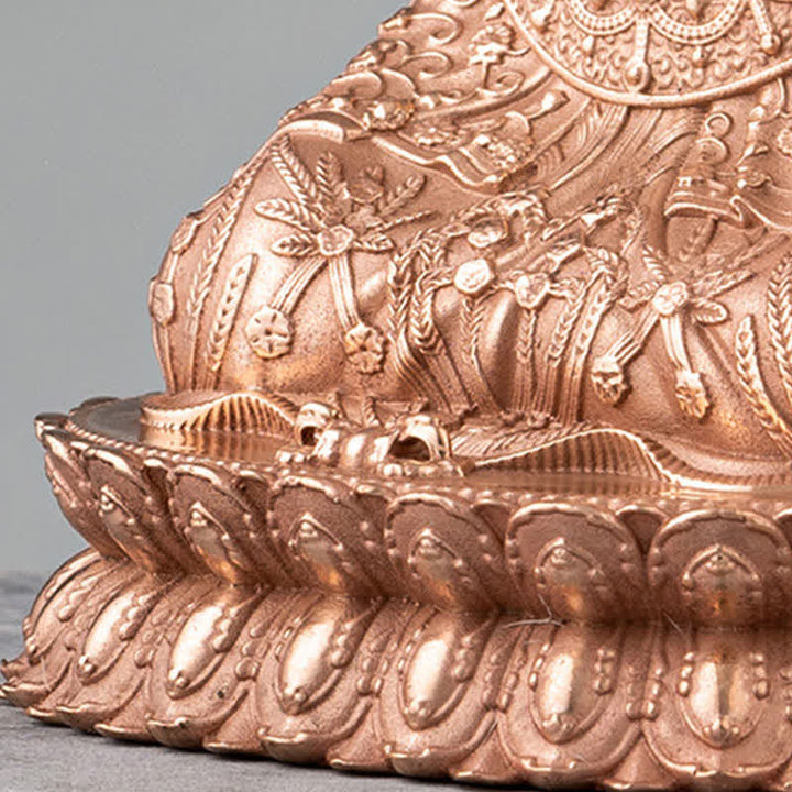 Buddha Stones Shakyamuni beeldje, symbool van mededogen, handgemaakt koperen beeldje ter decoratie - image 10