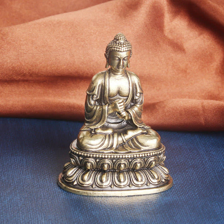 Buddha Stones Tathagata Boeddha Sereniteit Koperen Beeld Decoratie - image 2