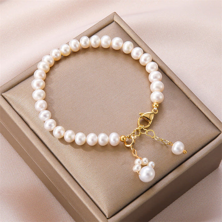 Buddha Stones Parel kattenpoot helende ketting Armband - Parel (Genezing♥Wijsheid) - image 0