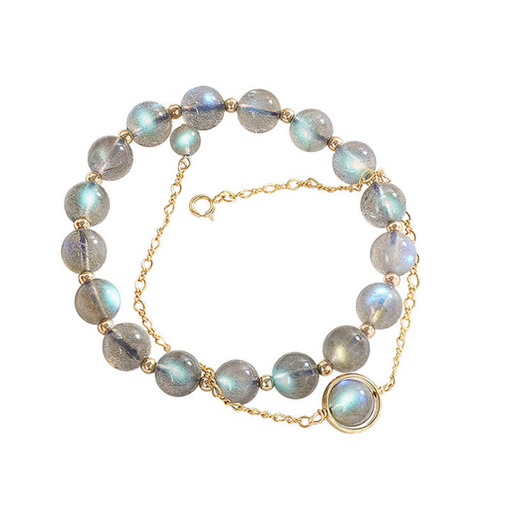 Buddha Stones 14k vergulde Armband met natuurlijke maansteen voor helende liefde - image 4