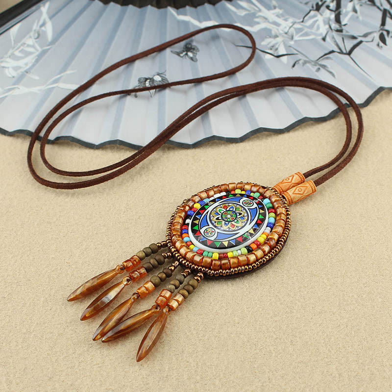 Buddha Stones Mandala-patroon kralen creatieve Ketting - Kleurrijke kralen mandala - image 3