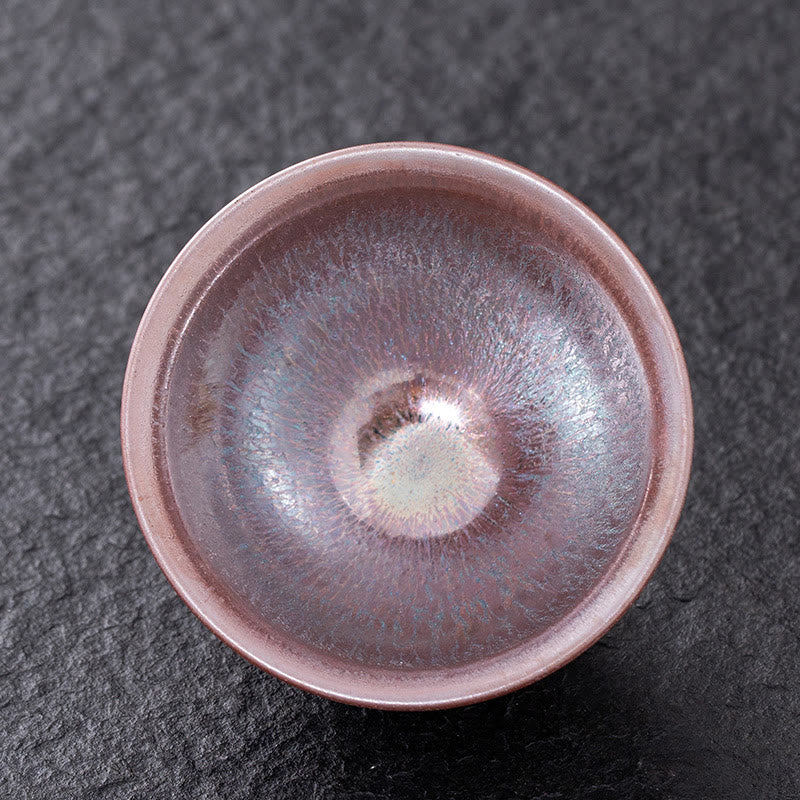 Buddha Stones Chinees roze goud Jianzhan porseleinen theekopje Kung Fu Theekopje - 8,7 cm * 5,2 cm * 135 ml - image 0
