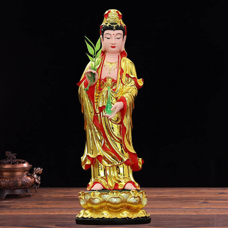 Buddha Stones Chenrezig Bodhisattva Avalokitesvara beeldje Harmonie Harsbeeld Huisdecoratie - image 3