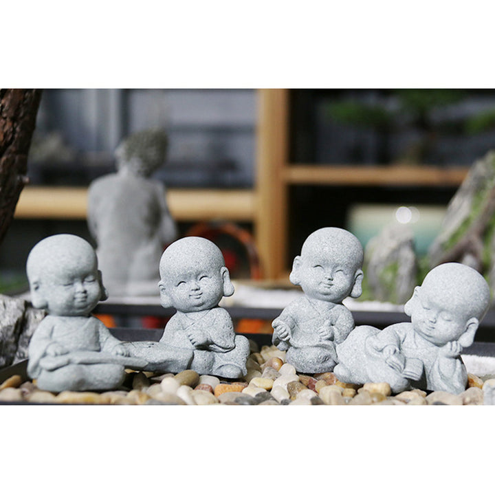 Buddha Stones Meditatie, gebed, monnik, Boeddhabeeld, sereniteit, huisdecoratie - image 17
