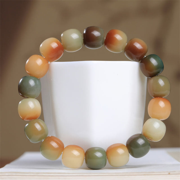 Buddha Stones Kleurrijke Bodhizaad Vredeswijsheid Armband - Bodhi Seed (Wijsheid♥Word wakker) - image 0