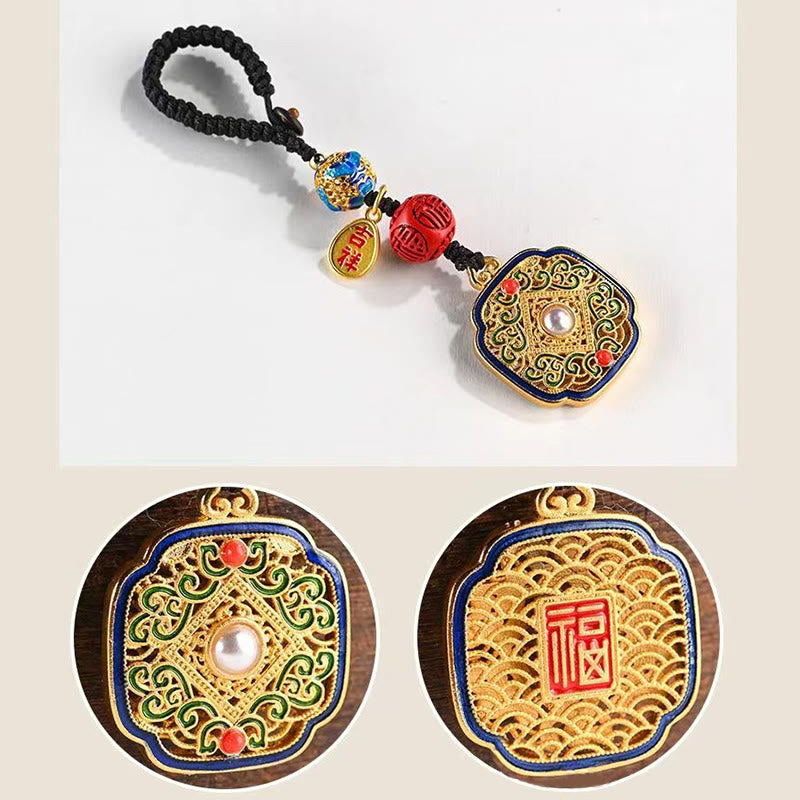 Buddha Stones Fu Karakter Zegen Ruyi Charm Sleutelhanger - image 8