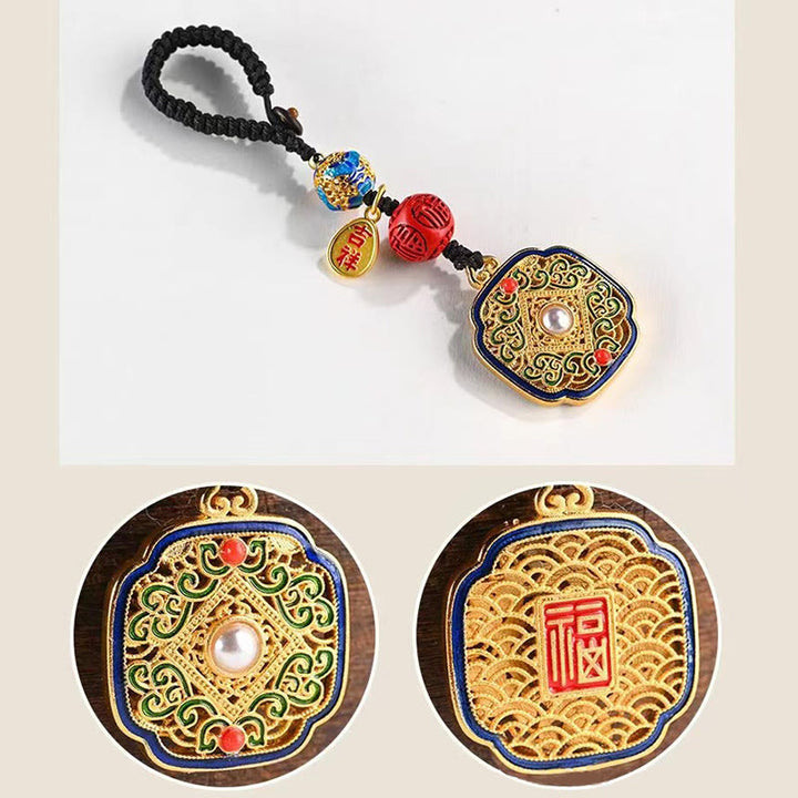 Buddha Stones Fu Karakter Zegen Ruyi Charm Sleutelhanger - image 8
