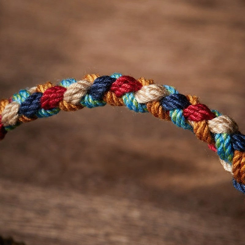 Buddha Stones Handgeweven veelkleurige Tibetaanse Armband - image 9