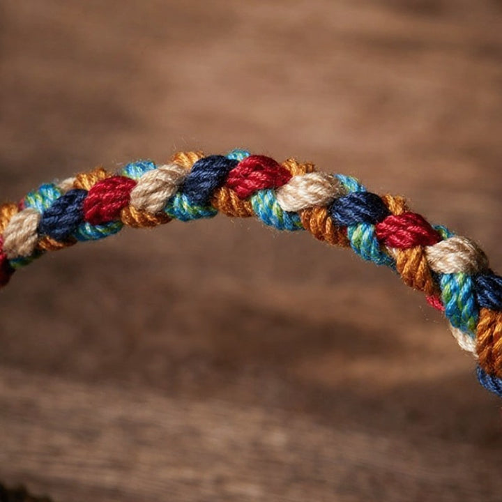 Buddha Stones Handgeweven veelkleurige Tibetaanse Armband - image 9