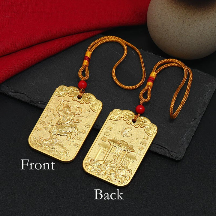 Buddha Stones Feng Shui geluksster Wenchang Pen Pagode Koi Vis Auto Hangdecoratie - image 2