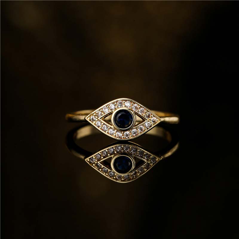 Buddha Stones Koperen Ring ter bescherming tegen het boze oog - Koper - image 0