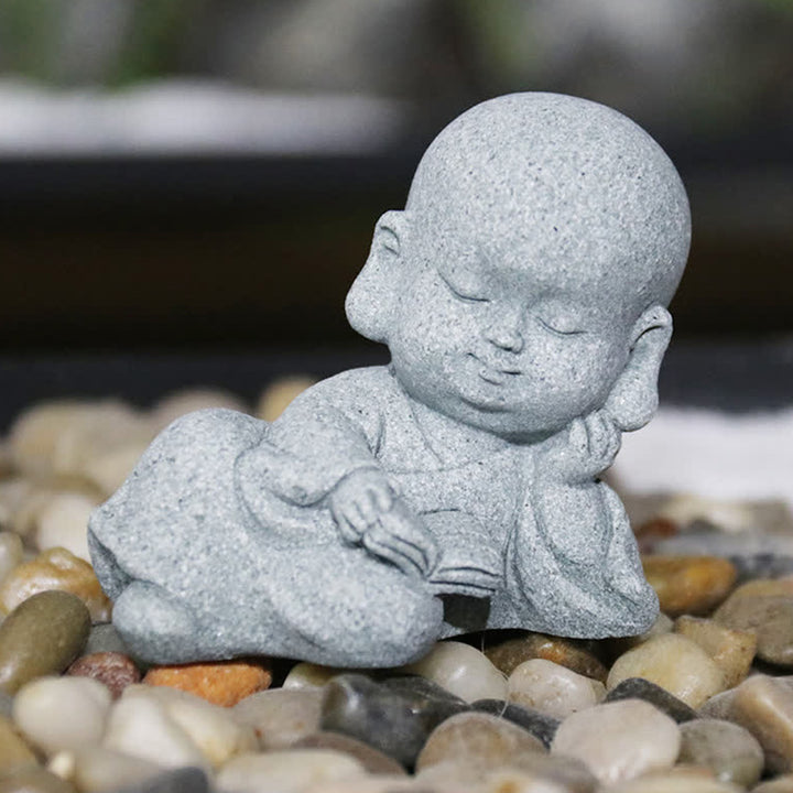 Buddha Stones Meditatie, gebed, monnik, Boeddhabeeld, sereniteit, huisdecoratie - image 0