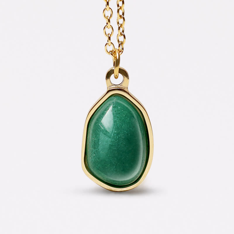 Buddha Stones Natuurlijke groene aventurijn, amethist en rozenkwarts Ketting - Groene agaat - image 15