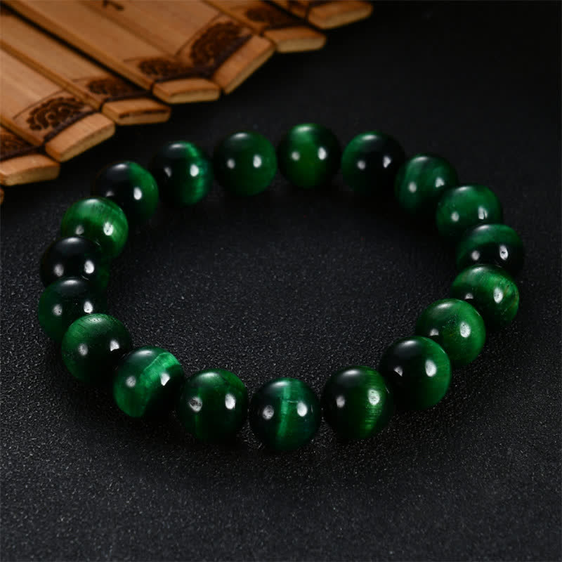 Buddha Stones Natuurlijke groene tijgeroog Armband - image 0