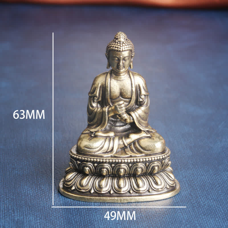 Buddha Stones Tathagata Boeddha Sereniteit Koperen Beeld Decoratie - image 7