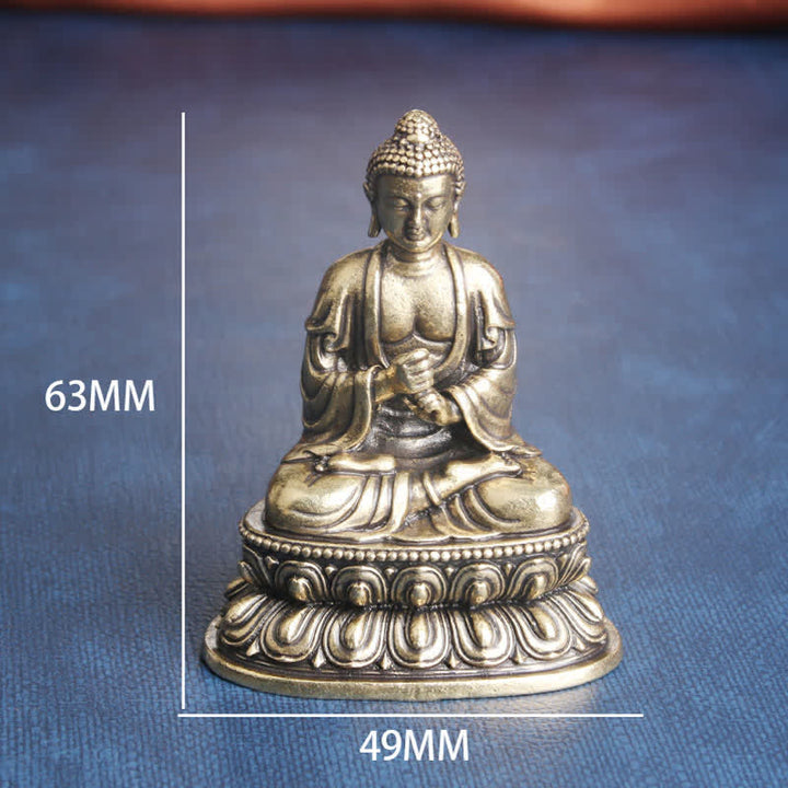 Buddha Stones Tathagata Boeddha Sereniteit Koperen Beeld Decoratie - image 7