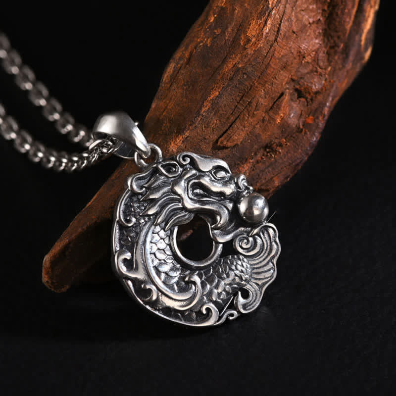 Buddha Stones Koi Vis Draak Vrede Gesp Rijkdom Ketting - image 6