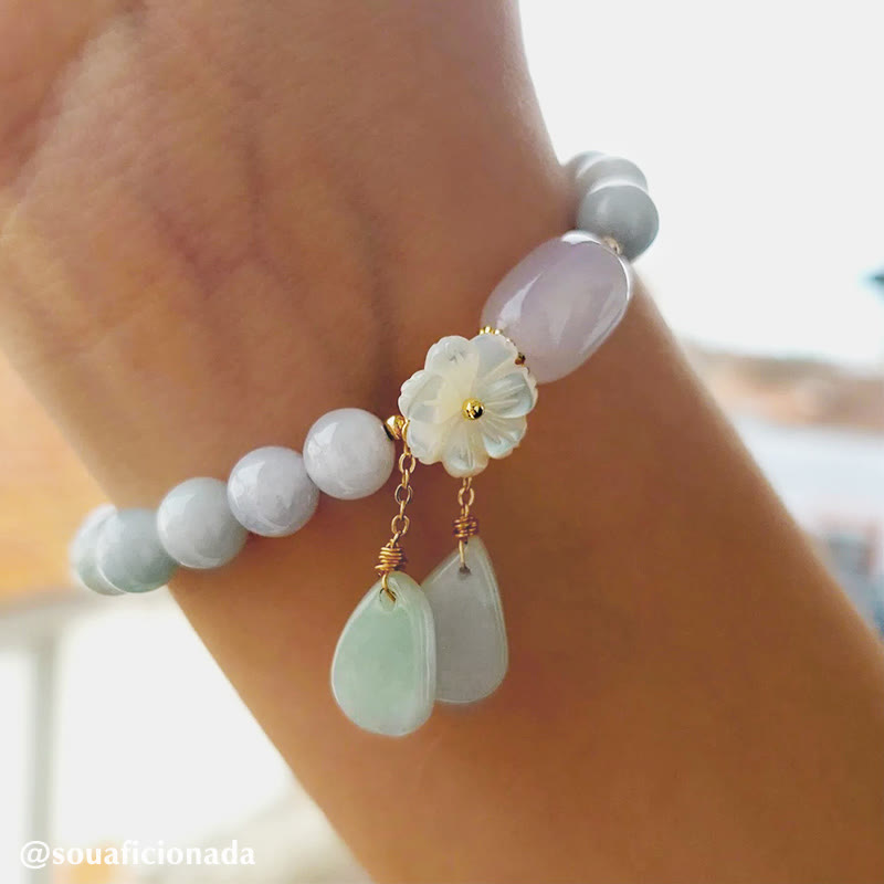 Buddha Stones Natuurlijke witte jade Armband - image 7