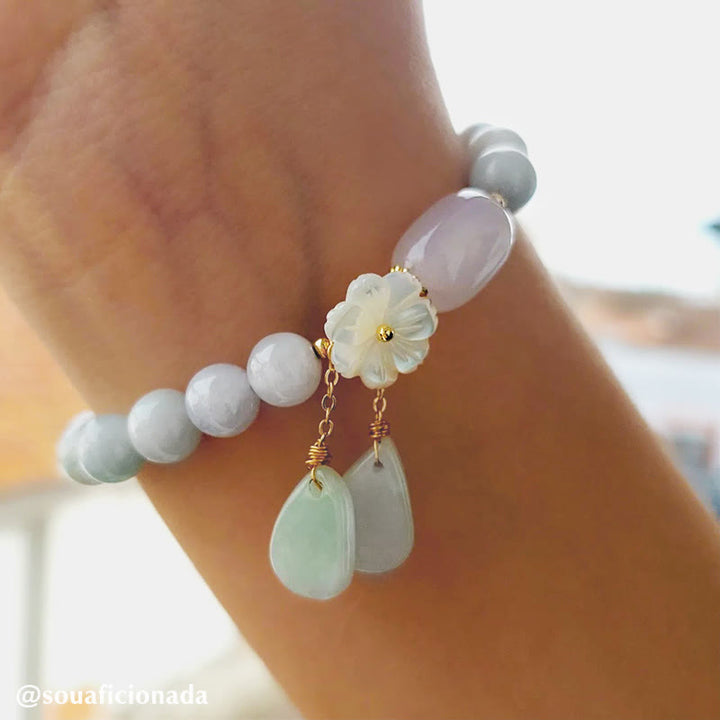 Buddha Stones Natuurlijke witte jade Armband - image 7