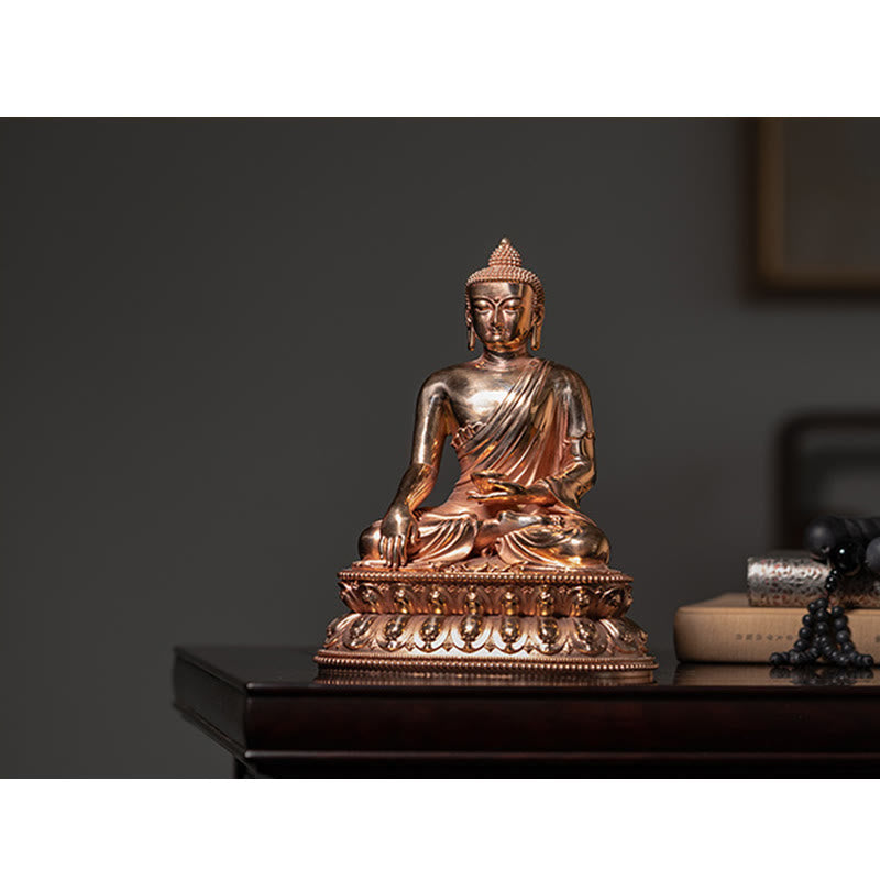 Buddha Stones Gautama Shakyamuni Boeddha beeldje, Sereniteit, koperen beeldje, woondecoratie - image 13