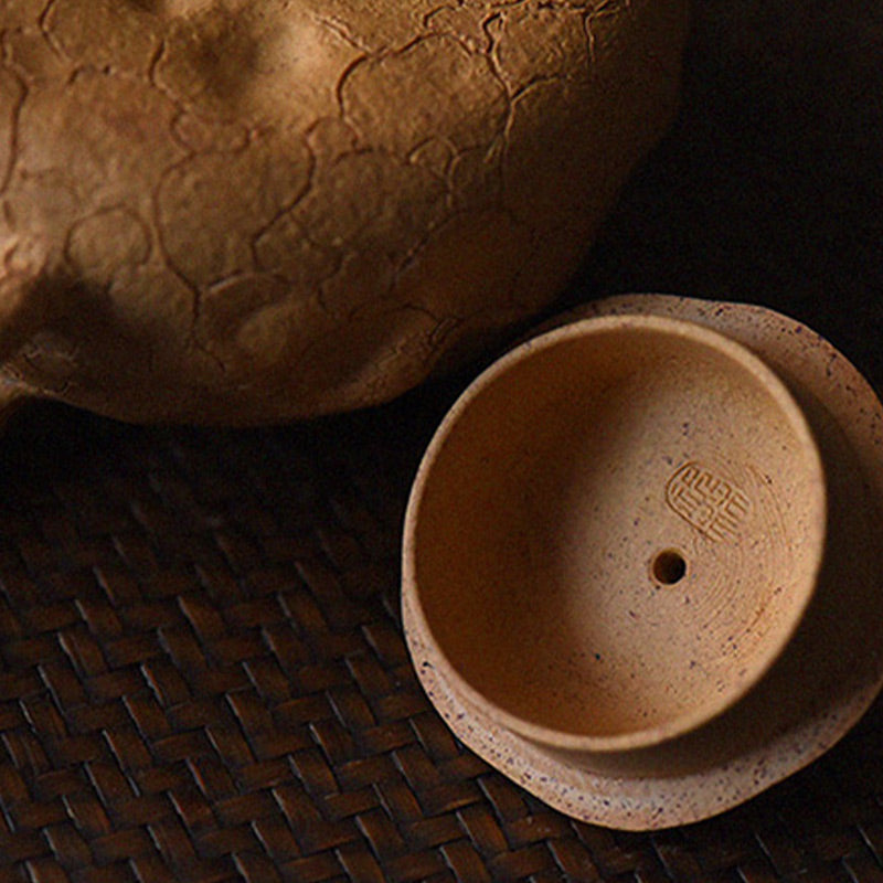 Buddha Stones Handgemaakte vintage theepot van paarse klei met boomstructuur en Kung Fu-thema, 220 ml. - image 11