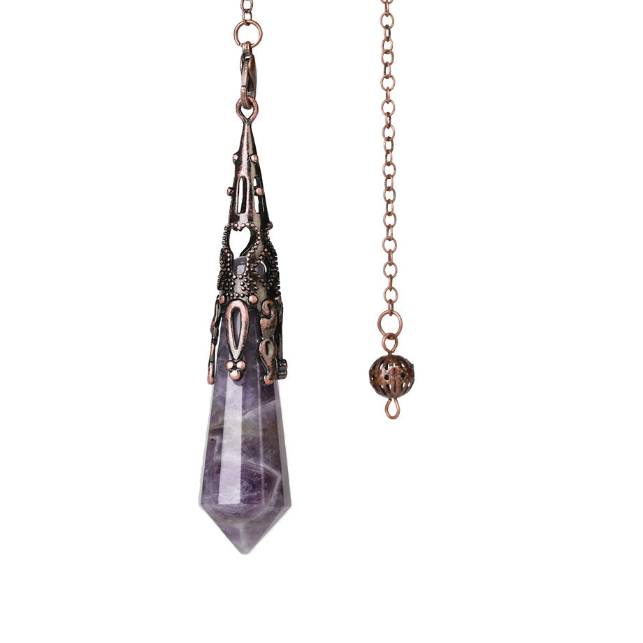 Buddha Stones Natuurlijke tijgeroogsteen helende Ketting - Amethist - image 2