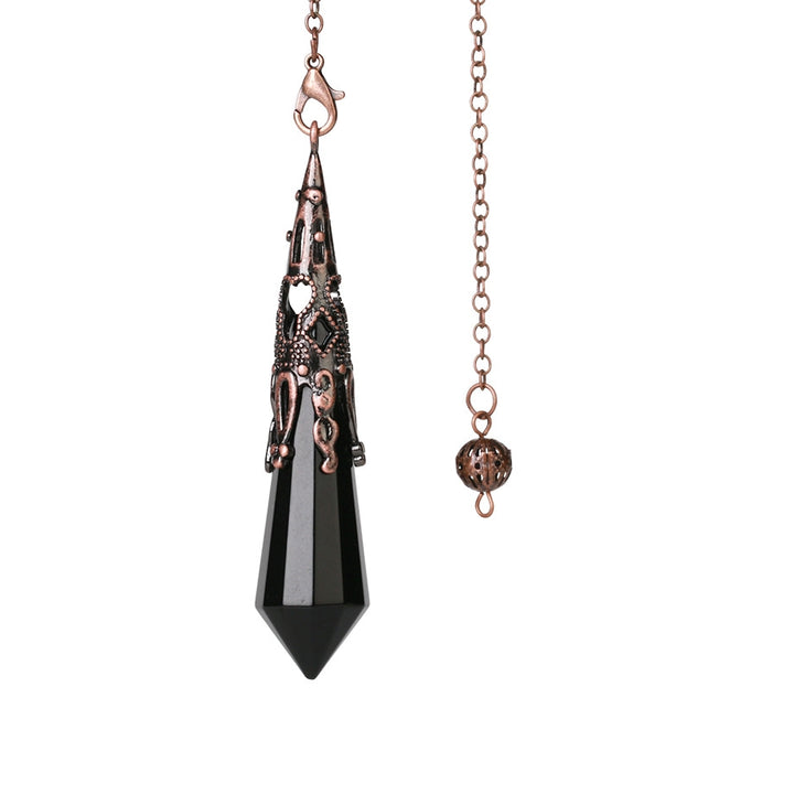 Buddha Stones Natuurlijke tijgeroogsteen helende Ketting - Zwarte onyx - image 6