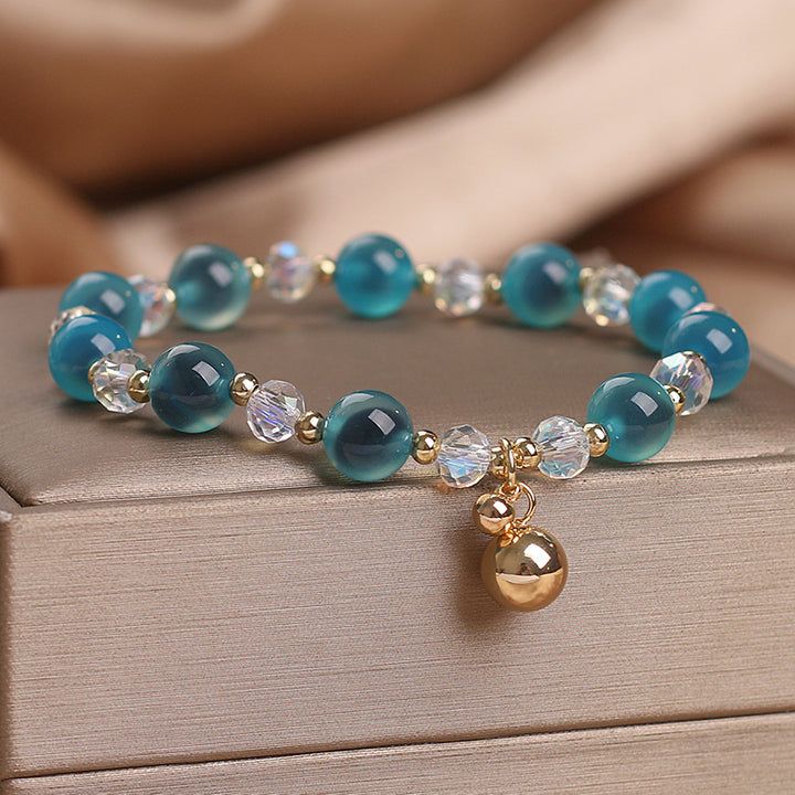 Buddha Stones Armband met bedeltjes van snoepagaat en helende harmoniekralen - image 4