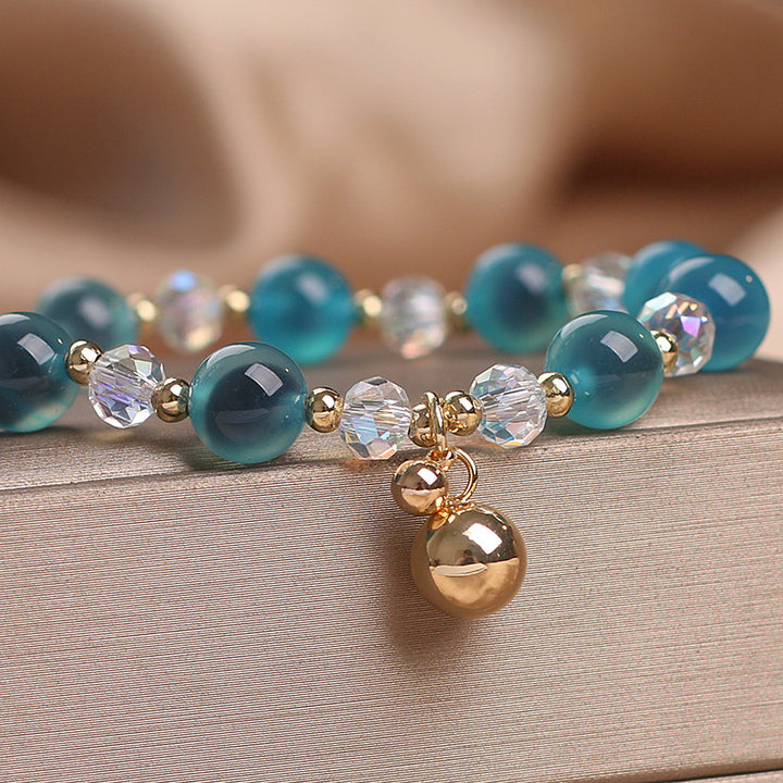 Buddha Stones Armband met bedeltjes van snoepagaat en helende harmoniekralen - image 5