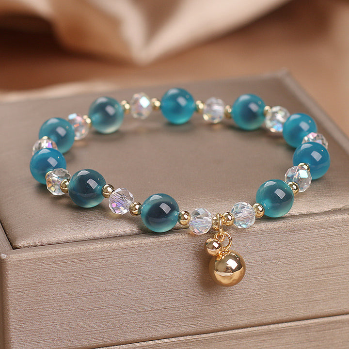 Buddha Stones Armband met bedeltjes van snoepagaat en helende harmoniekralen - image 3