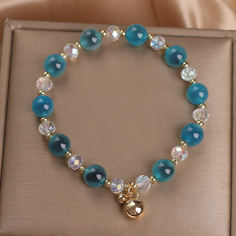 Buddha Stones Armband met bedeltjes van snoepagaat en helende harmoniekralen - image 1