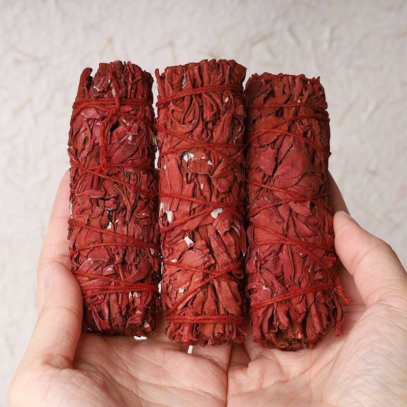 Buddha Stones Wierookstokje met drakenbloedsalie voor thuisgebruik, ter reiniging van negatieve energie en voor helende meditatierituelen. - 3 stokjes (10,1 cm/stokje) - image 0