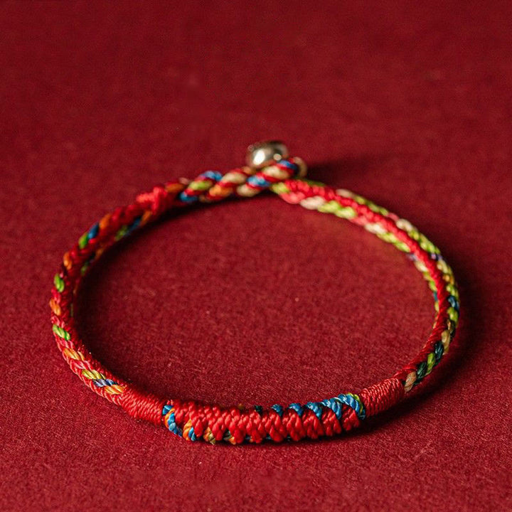 Buddha Stones Handgemaakte Armband van vijfkleurig draad - 19 cm voor gewichtsbereik (90-100 kg) - image 0