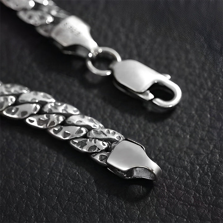 Buddha Stones Armband met eenvoudige stippenstructuur en koperen geluksgesp - image 2