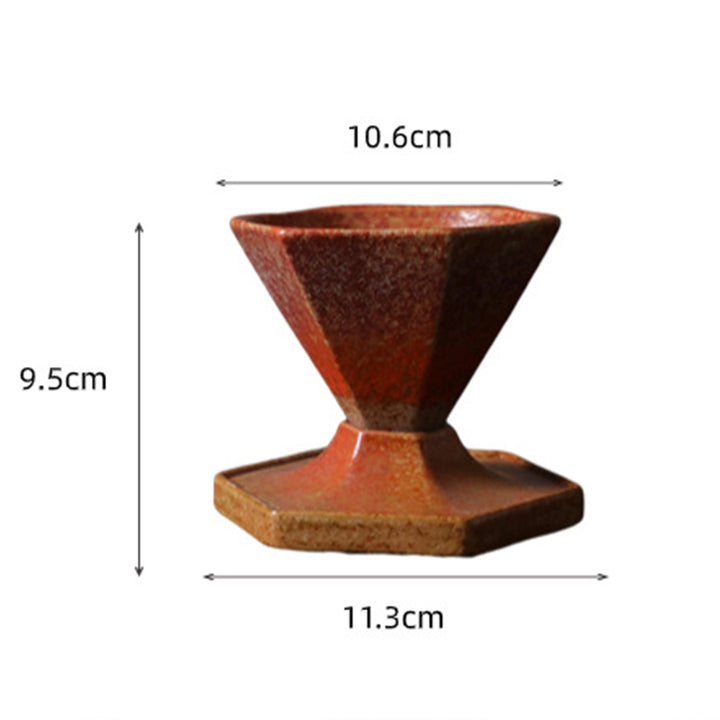 Buddha Stones Hexagonale keramische thee- en koffiemok met voet, 170 ml - image 9