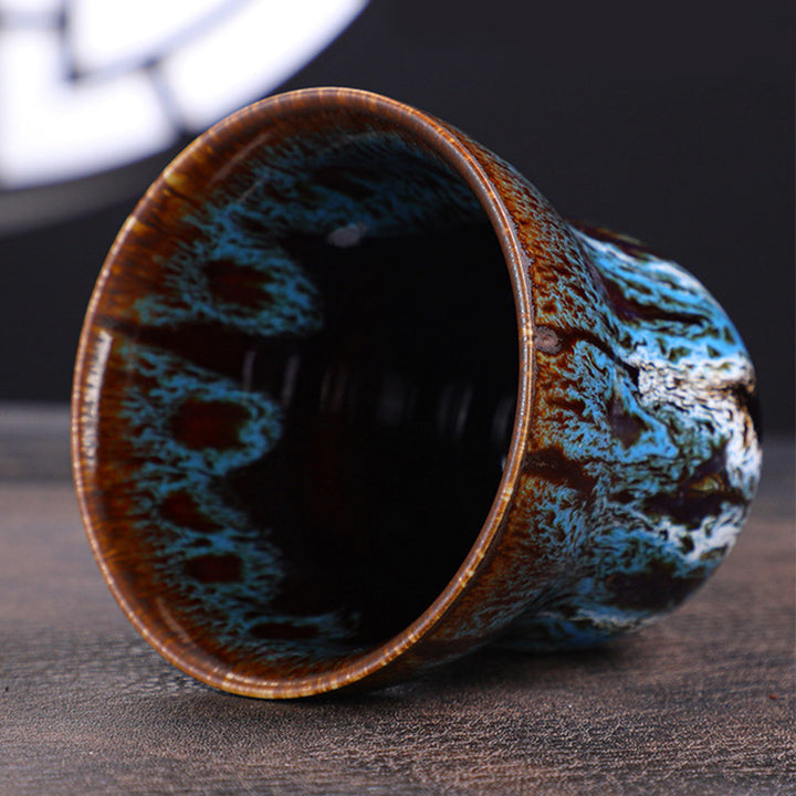 Buddha Stones Vintage keramische koffiemok/ Theekopje met veranderd design, 150 ml - image 4