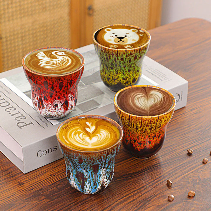 Buddha Stones Vintage keramische koffiemok/ Theekopje met veranderd design, 150 ml - image 21