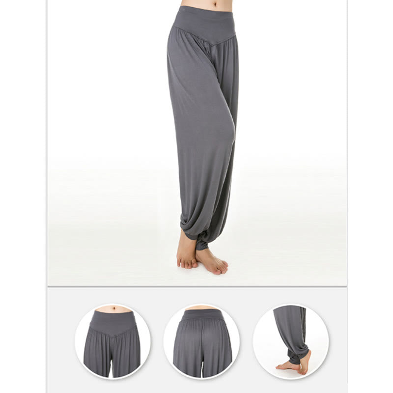 Buddha Stones Effenkleurige Lang harembroek voor yoga en dans - image 18
