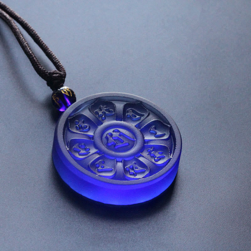 Buddha Stones Liuli Manjusri Lotus Ketting - image 1