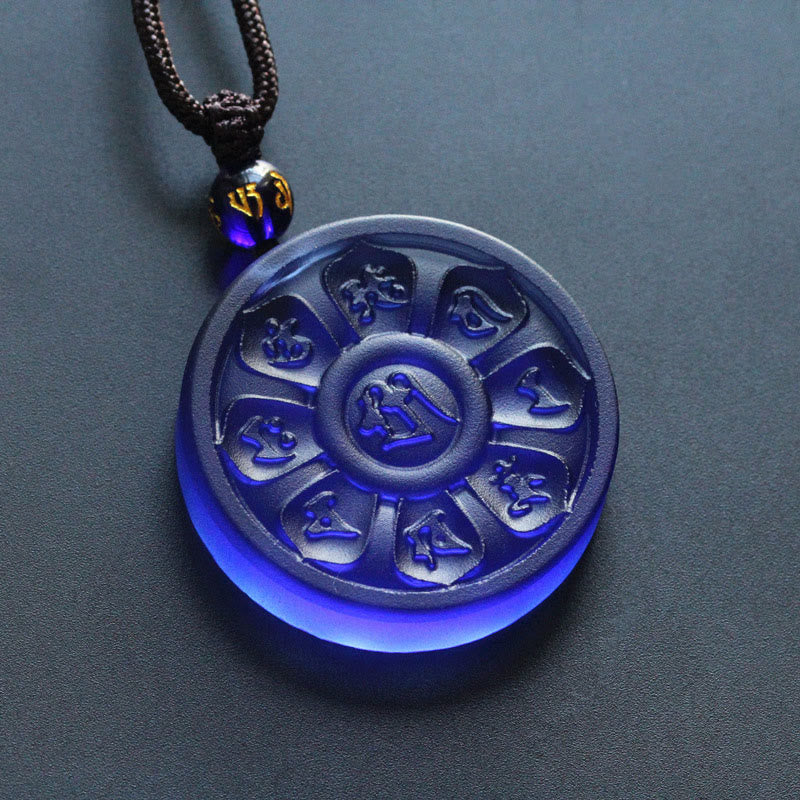 Buddha Stones Liuli Manjusri Lotus Ketting - image 4