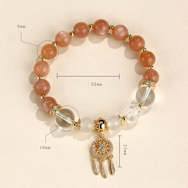 Buddha Stones Groene aardbeikwarts amethist kristallen dromenvanger helende Armband - image 17