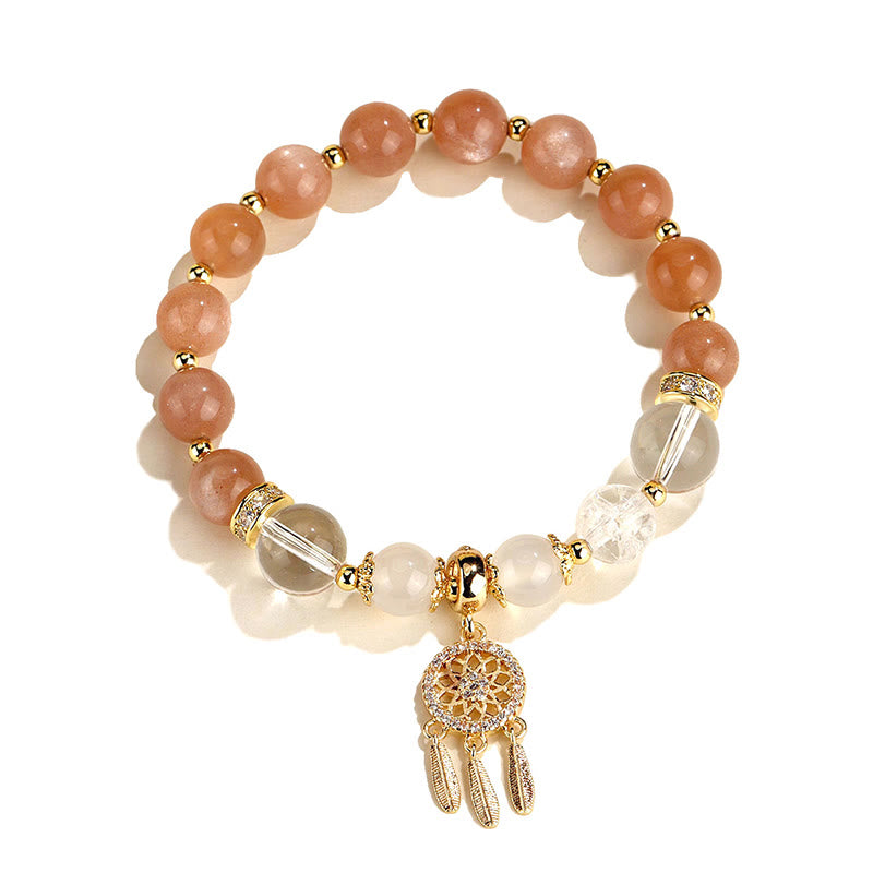 Buddha Stones Groene aardbeikwarts amethist kristallen dromenvanger helende Armband - image 18