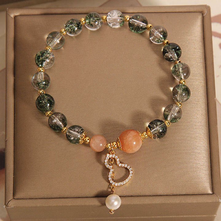 Buddha Stones Groene Phantom Kalebas bedeltje zelfvertrouwen Armband - image 2